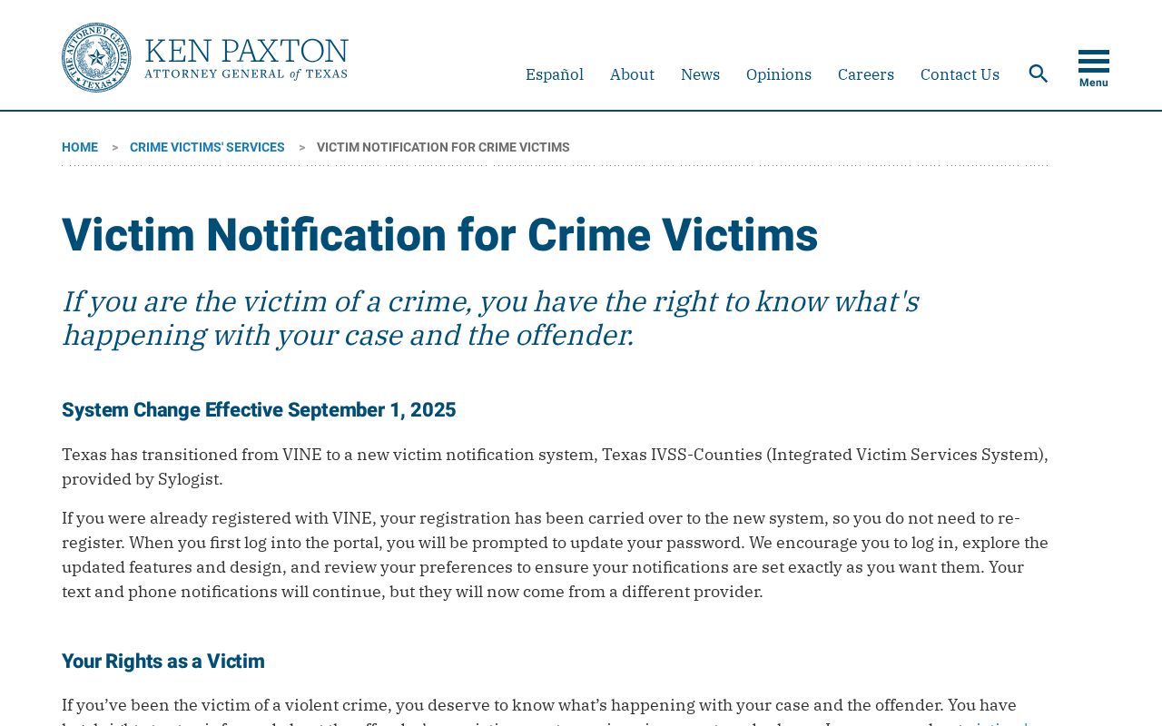 Ward County VINELink release notification transition to IVSS